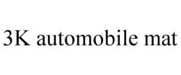 Mark drawing for 3K AUTOMOBILE MAT