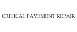 Mark drawing for CRITICAL PAVEMENT REPAIR