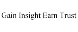 Mark drawing for GAIN INSIGHT EARN TRUST