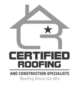 Mark drawing for CR CERTIFIED ROOFING AND CONSTRUCTION SPECIALISTS ROOFING SINCE THE 90'S