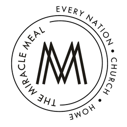 Mark drawing for MM THE MIRACLE MEAL EVERY NATION • CHURCH • HOME