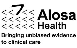 Mark drawing for ALOSA HEALTH BRINGING UNBIASED EVIDENCE TO CLINICAL CARE