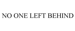 Mark drawing for NO ONE LEFT BEHIND