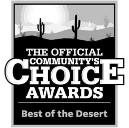 Mark drawing for THE OFFICIAL COMMUNITY'S CHOICE AWARDS BEST OF THE DESERT
