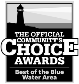 Mark drawing for THE OFFICIAL COMMUNITY'S CHOICE AWARDS BEST OF THE BLUE WATER AREA