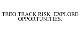 Mark drawing for TREO TRACK RISK. EXPLORE OPPORTUNITIES.