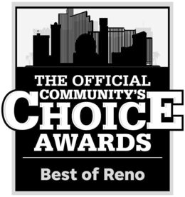 Mark drawing for THE OFFICIAL COMMUNITY'S CHOICE AWARDS BEST OF RENO