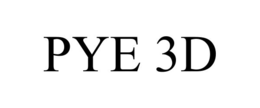 Mark drawing for PYE 3D
