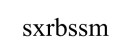 Mark drawing for SXRBSSM