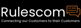 Mark drawing for RULESCOM - CONNECTING OUR CUSTOMERS TO THEIR CUSTOMERS