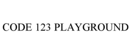 Mark drawing for CODE 123 PLAYGROUND