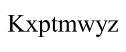 Mark drawing for KXPTMWYZ