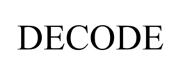 Mark drawing for DECODE