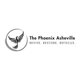 Mark drawing for THE PHOENIX ASHEVILLE REVIVE. RESTORE. REFOCUS.