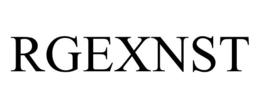 Mark drawing for RGEXNST