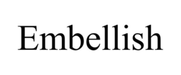 Mark drawing for EMBELLISH