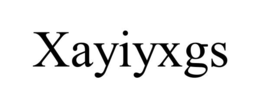 Mark drawing for XAYIYXGS