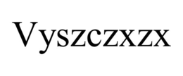 Mark drawing for VYSZCZXZX