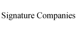 Mark drawing for SIGNATURE COMPANIES