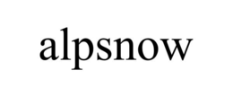 Mark drawing for ALPSNOW