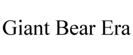 Mark drawing for GIANT BEAR ERA