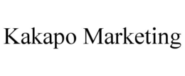 Mark drawing for KAKAPO MARKETING