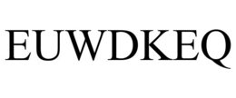 Mark drawing for EUWDKEQ