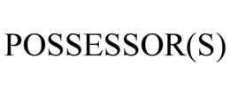 Mark drawing for POSSESSOR(S)