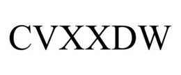 Mark drawing for CVXXDW