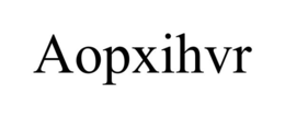 Mark drawing for AOPXIHVR