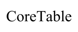 Mark drawing for CORETABLE