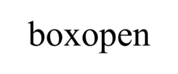 Mark drawing for BOXOPEN