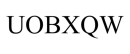 Mark drawing for UOBXQW
