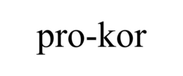 Mark drawing for PRO-KOR