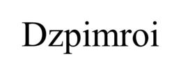 Mark drawing for DZPIMROI