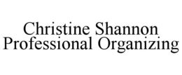 Mark drawing for CHRISTINE SHANNON PROFESSIONAL ORGANIZING