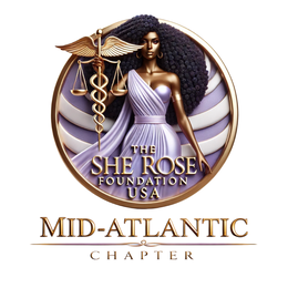 Mark drawing for THE SHE ROSE FOUNDATION USA MID-ATLANTIC CHAPTER