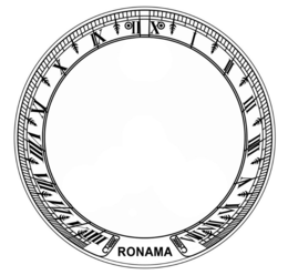 Mark drawing for RONAMA IIII V VI VII VIII IX X XI II X I II III IIII V VI VII VIII