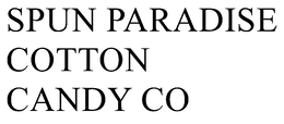 Mark drawing for SPUN PARADISE COTTON CANDY CO