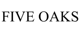 Mark drawing for FIVE OAKS