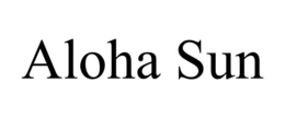 Mark drawing for ALOHA SUN