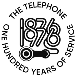 Mark drawing for THE TELEPHONE ONE HUNDRED YEARS OF SERVICE 1876 1976