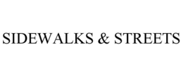 Mark drawing for SIDEWALKS & STREETS