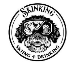 Mark drawing for SKINKING SKIING + DRINKING