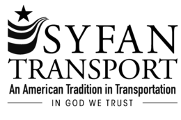 Mark drawing for SYFAN TRANSPORT AN AMERICAN TRADITION IN TRANSPORTATION IN GOD WE TRUST