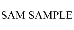Mark drawing for SAM SAMPLE