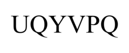 Mark drawing for UQYVPQ