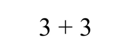 Mark drawing for 3 + 3