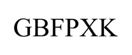 Mark drawing for GBFPXK