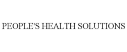 Mark drawing for PEOPLE'S HEALTH SOLUTIONS